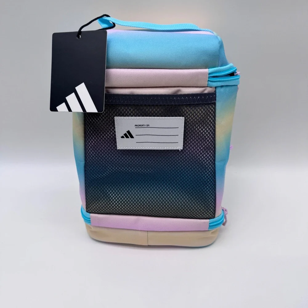 Adidas Excel Insulated Lunch Bag gradient flash aqua/white NWT